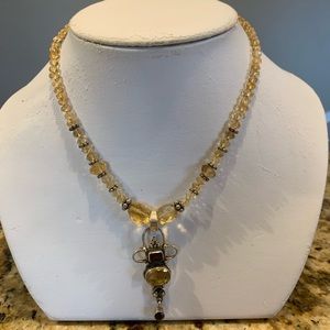 Citrine and Garnet Necklace